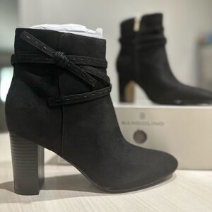Bandolino•Black•Heeled Ankle Boots•Sz 9.5•NWOB